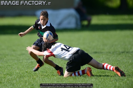 2015-05-16 Rugby Lyons Settimo Milanese U14-Rugby Monza 0247